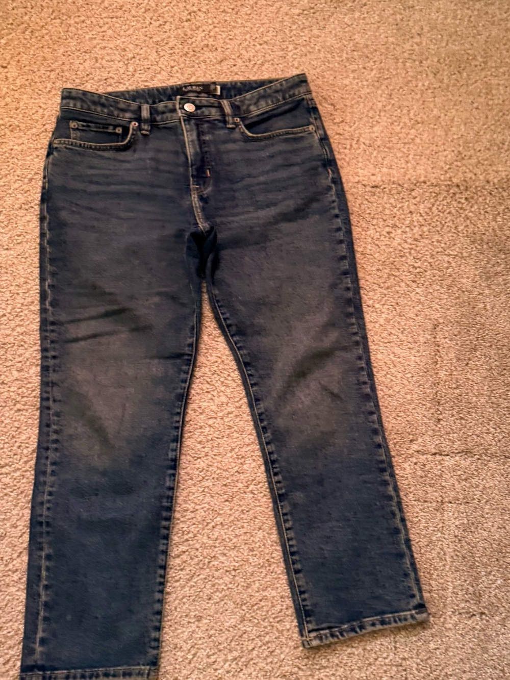 Ralph Lauren Straight-Leg Dark Blue Women's Jeans
